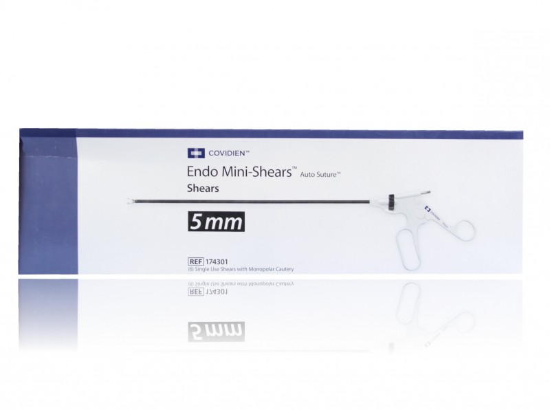 Medtronic Endo MiniShears 5 mm Single Use Suture Shears 6/Box